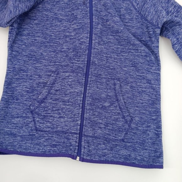 REEBOK PURPLE  MEDIUM ZIP UP JACKET WITH THUMB HOLES - Picture 9 of 15